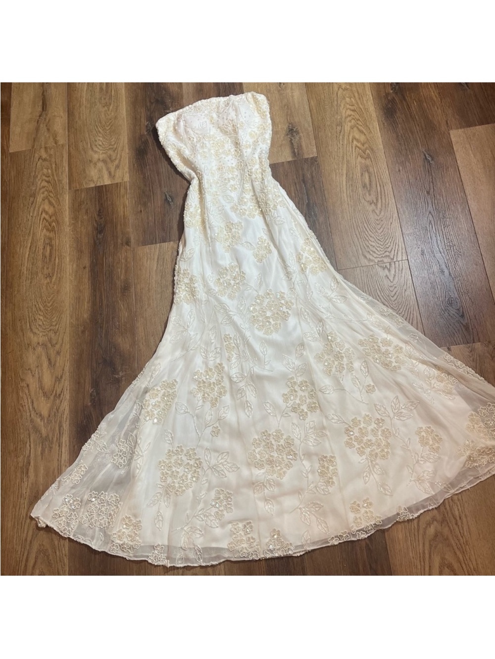 Vintage 100% Silk Beaded Dress Vintage Silk Dress Vintage Beaded Deess Wedding - Picture 12 of 16